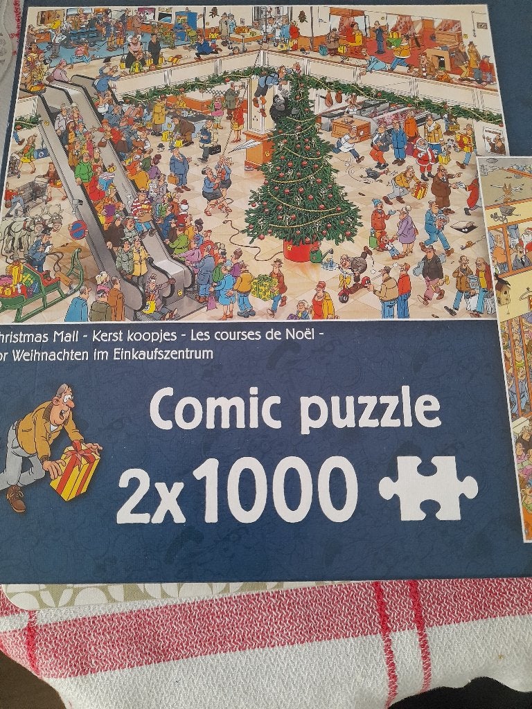 JAN VAN hAASTEREN 2x1000, Ophalen of Verzenden, 500 t/m 1500 stukjes, Zo goed als nieuw, Legpuzzel