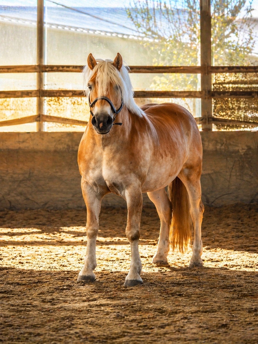 Lieve maar sensibele haflinger ruin., Dieren en Toebehoren, Paarden, Ruin, Minder dan 160 cm, Recreatiepaard, 7 tot 10 jaar