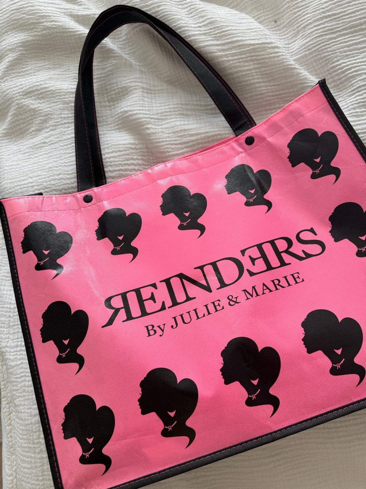 Reinders T-shirts/tas en pet Zwart, Wit & Roze, Kleding | Dames, Ophalen, Zo goed als nieuw