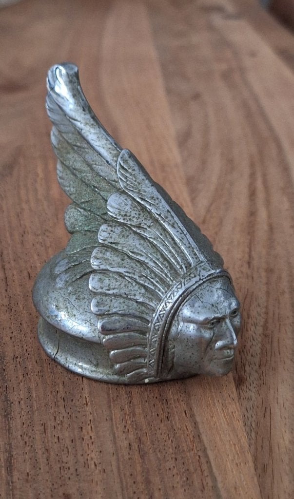 100% originele Pontiac Indian Chief Radiator Cap uit 1927., Gebruikt, ., Ophalen of Verzenden, Pontiac