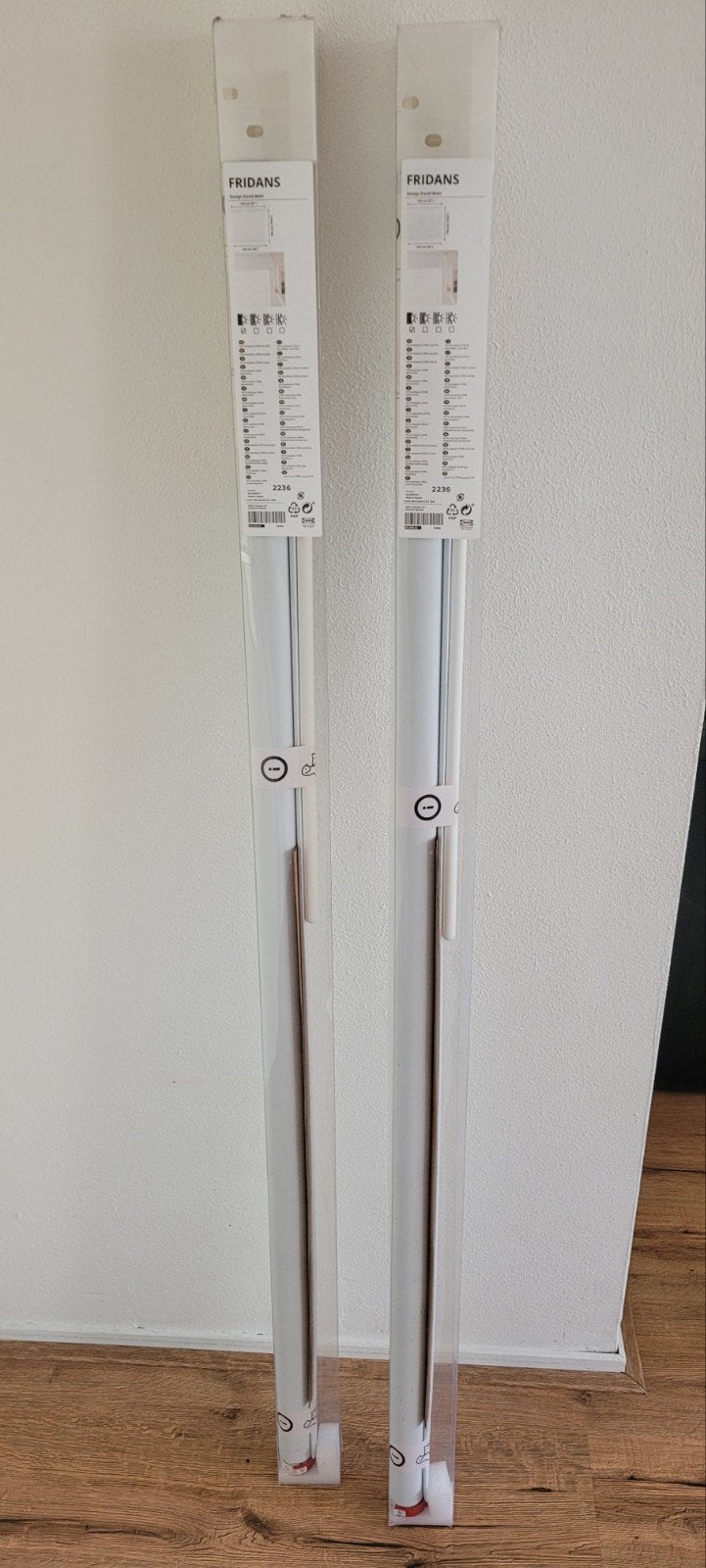 2x IKEA FRIDANS rolgordijn 140x195 cm, wit, nieuw, Huis en Inrichting, Stoffering | Gordijnen en Lamellen, Nieuw, Wit, Ophalen