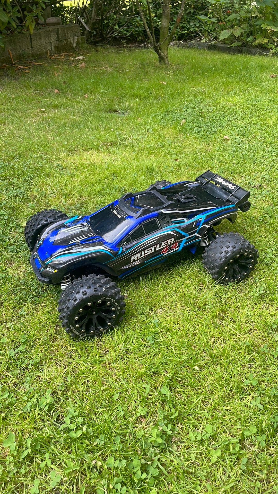 Traxxas rustler 4x4 VXL brushless TSM + reserve onderdelen, Elektro, Gebruikt, Auto offroad, Ophalen of Verzenden