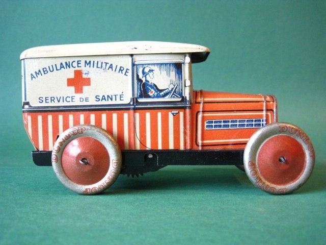 Militaire blikken ambulance Peugeot 201 Frankrijk 1930, Ophalen of Verzenden