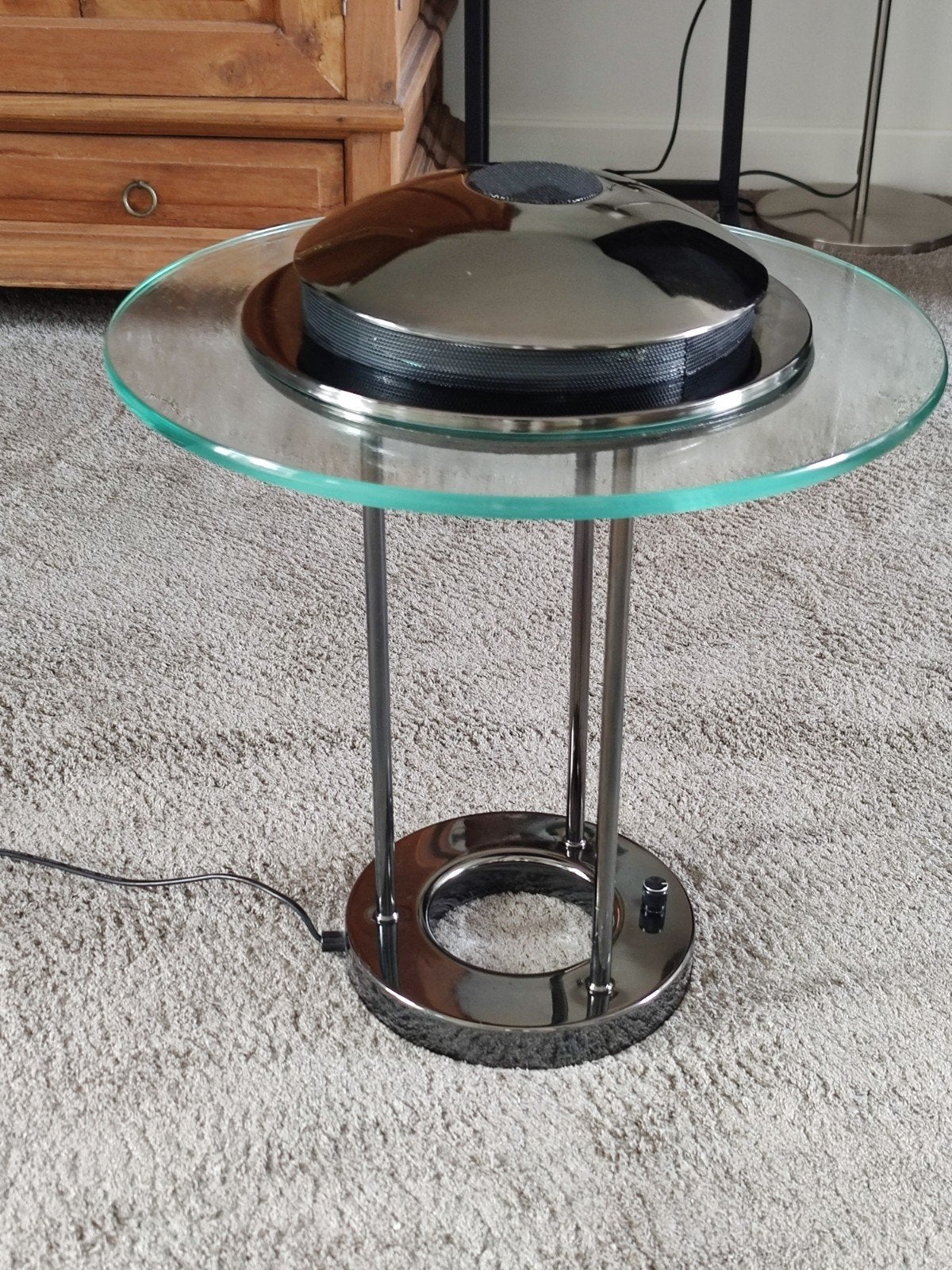 tafellamp glas, Minder dan 55 cm, Rond, Glas, Ophalen