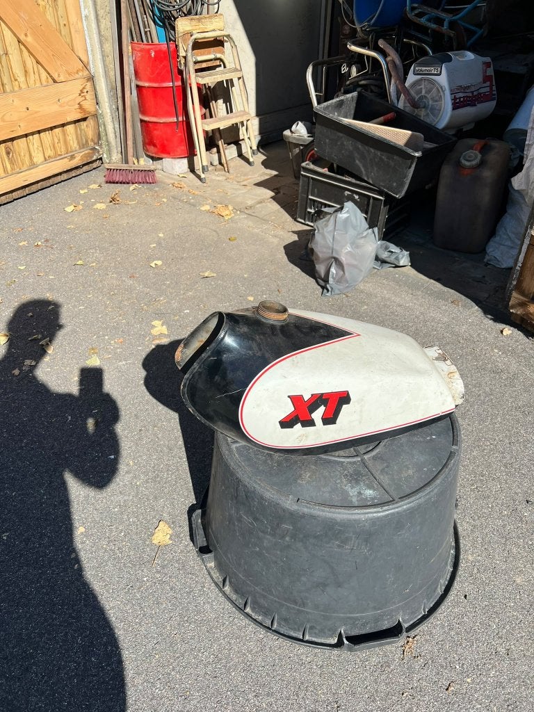 Yamaha XT250 tank, Ophalen, Gebruikt