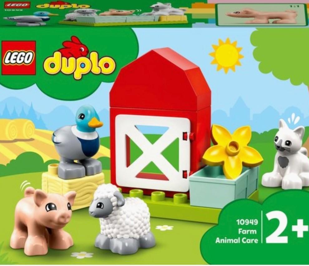 LEGO Duplo 10949 Boerderijdierenverzorging, Ophalen of Verzenden, Zo goed als nieuw, Complete set, Duplo