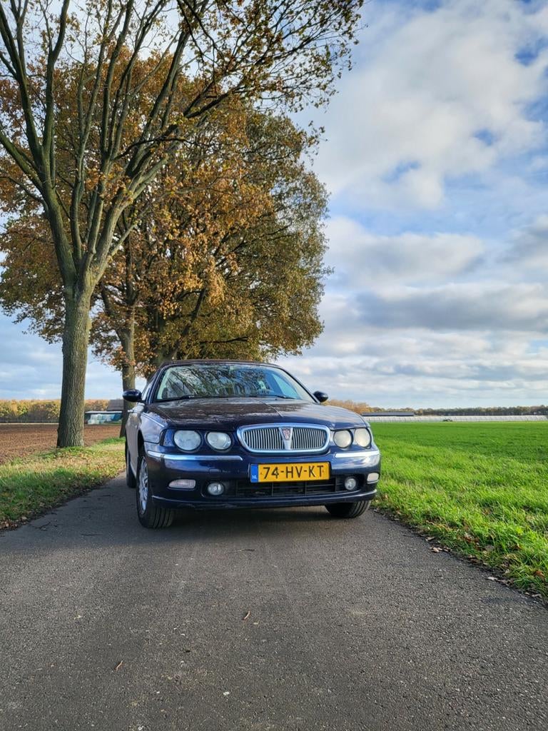 Rover 75 2.2 V6 2002 Blauw, Auto's, Rover, Stof, Metallic lak, Beige, Blauw