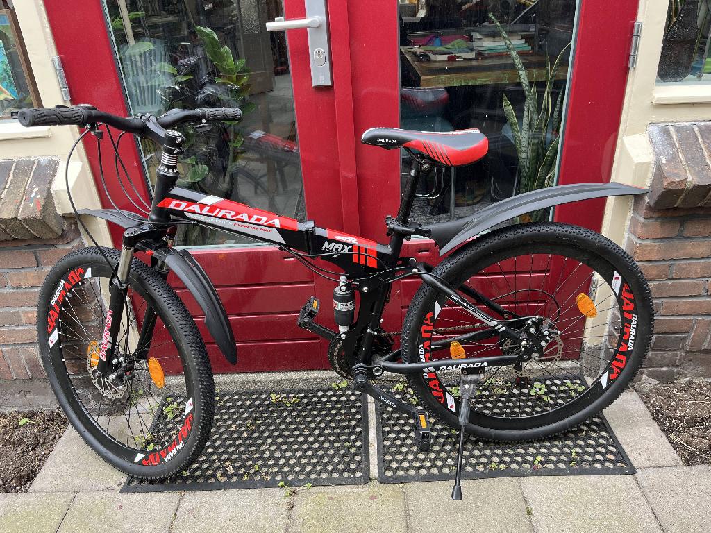 Daurada MTB folding bike vouwfiets mountainbike 26 inch, Fietsen en Brommers, Fietsen | Vouwfietsen, 20 inch of meer, Versnellingen