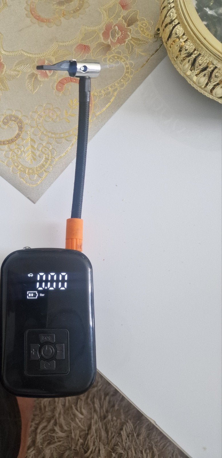 Draagbare Luchtcompressor met Digitale Display, Ophalen