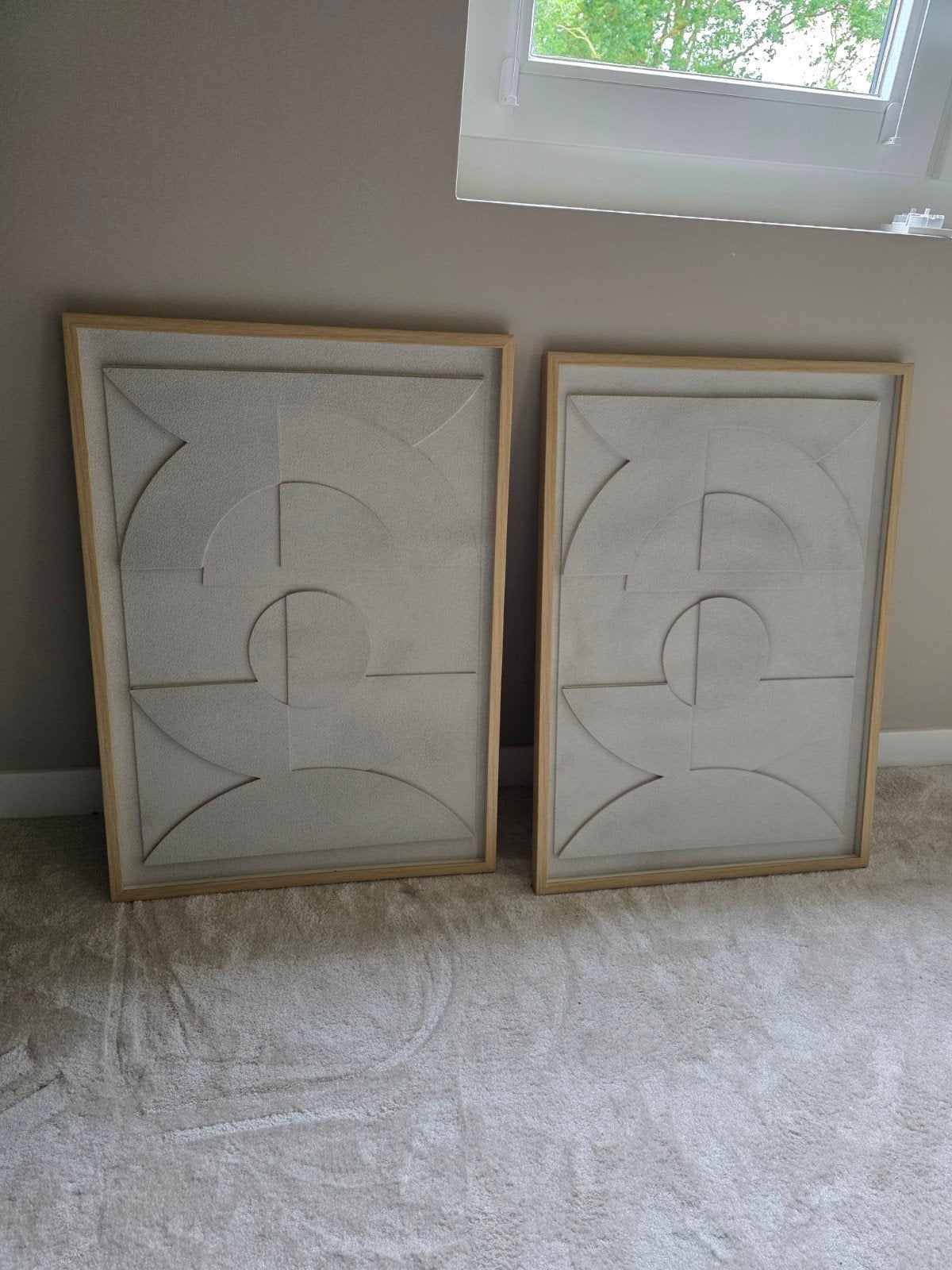 Set van 2 ingelijste 3D kunstwerken van Action, Antiek en Kunst, Ophalen