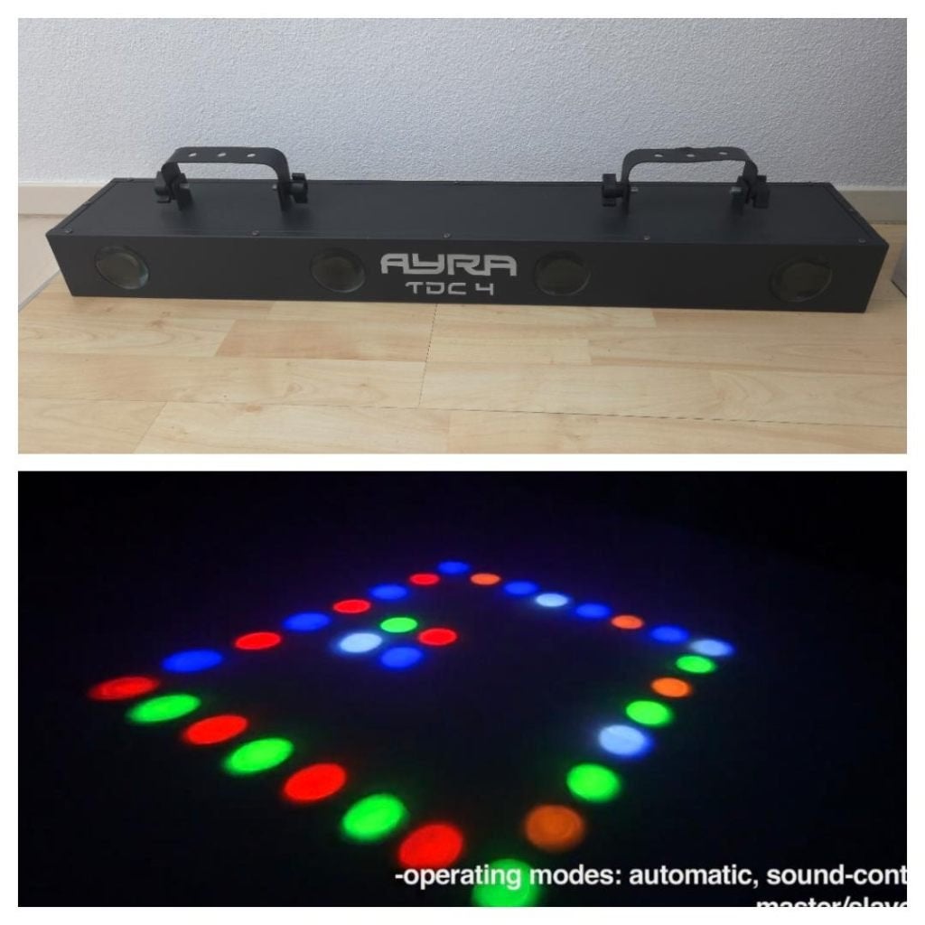 Ayra TDC 4 LED Moonflower + doos, Ophalen of Verzenden, Zo goed als nieuw, Licht, Geluidgestuurd
