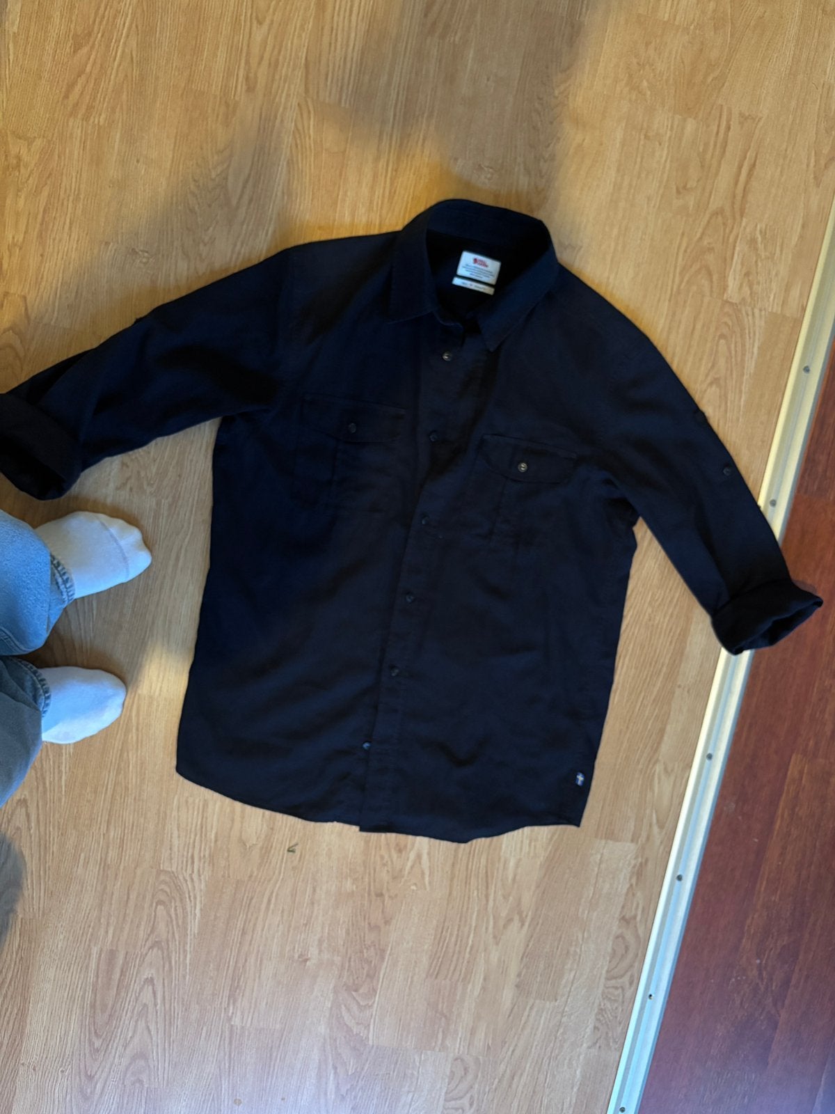 Flallraven Ovik Travel Shirt maat M, Kleding | Heren, Ophalen of Verzenden, Gedragen, Blauw