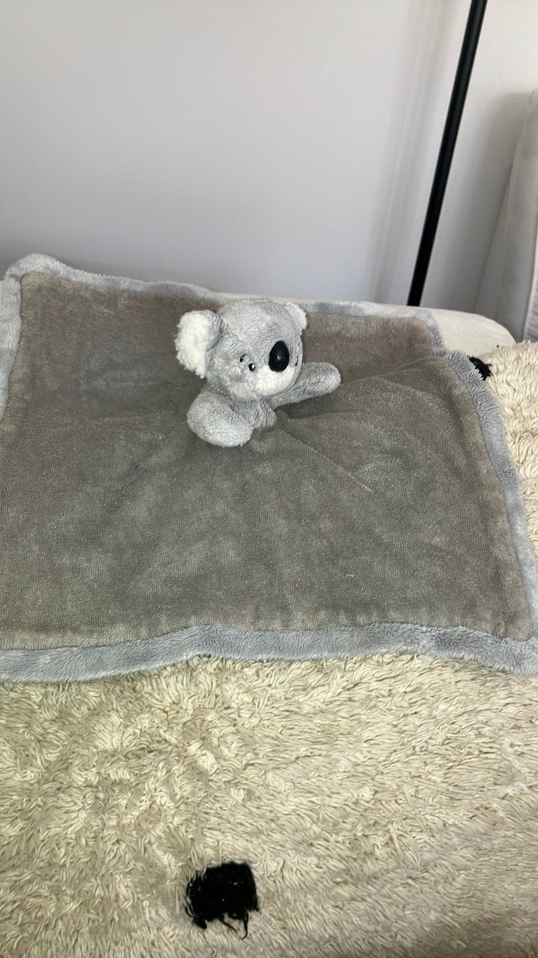 Natalis koala knuffeldoekje badstof, Ophalen of Verzenden, Gebruikt, Grijs, Beer
