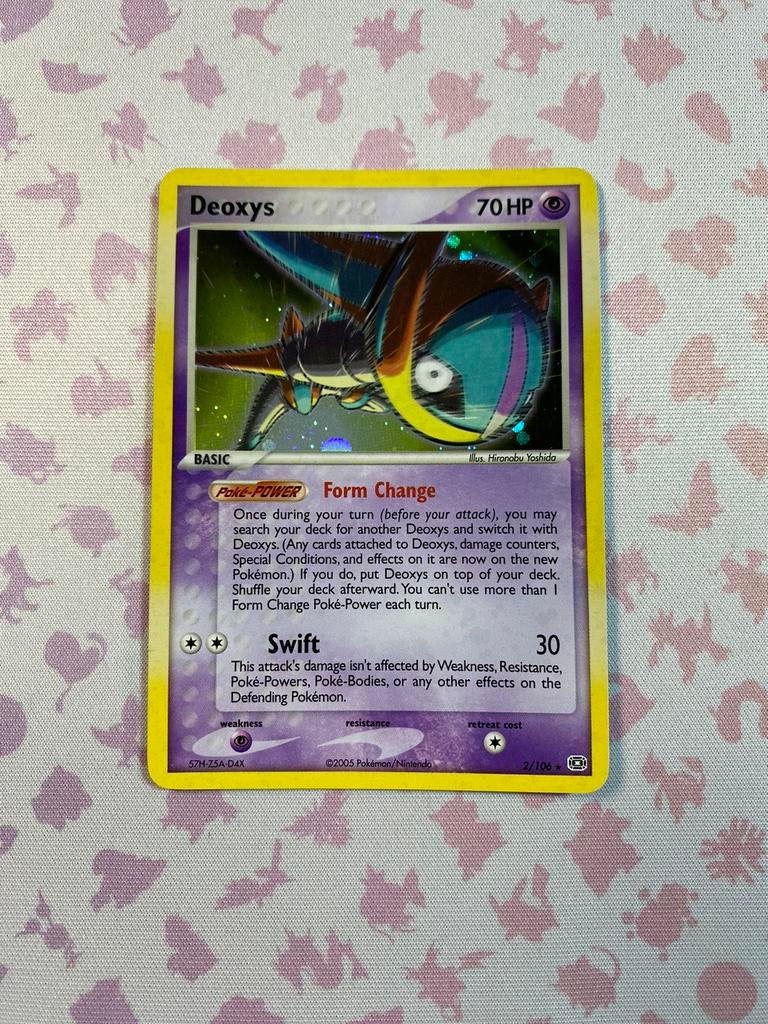 POKEMON DEOXYS 2/106 EM HOLO NEAR MINT, Ophalen of Verzenden, Zo goed als nieuw