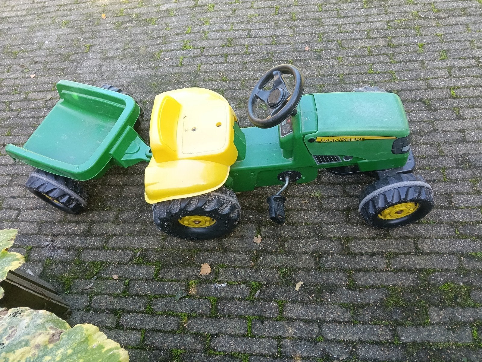 leuke gebruikte John Deere trap trekker met kar. +2 stepjes, Ophalen, Gebruikt, Overige merken
