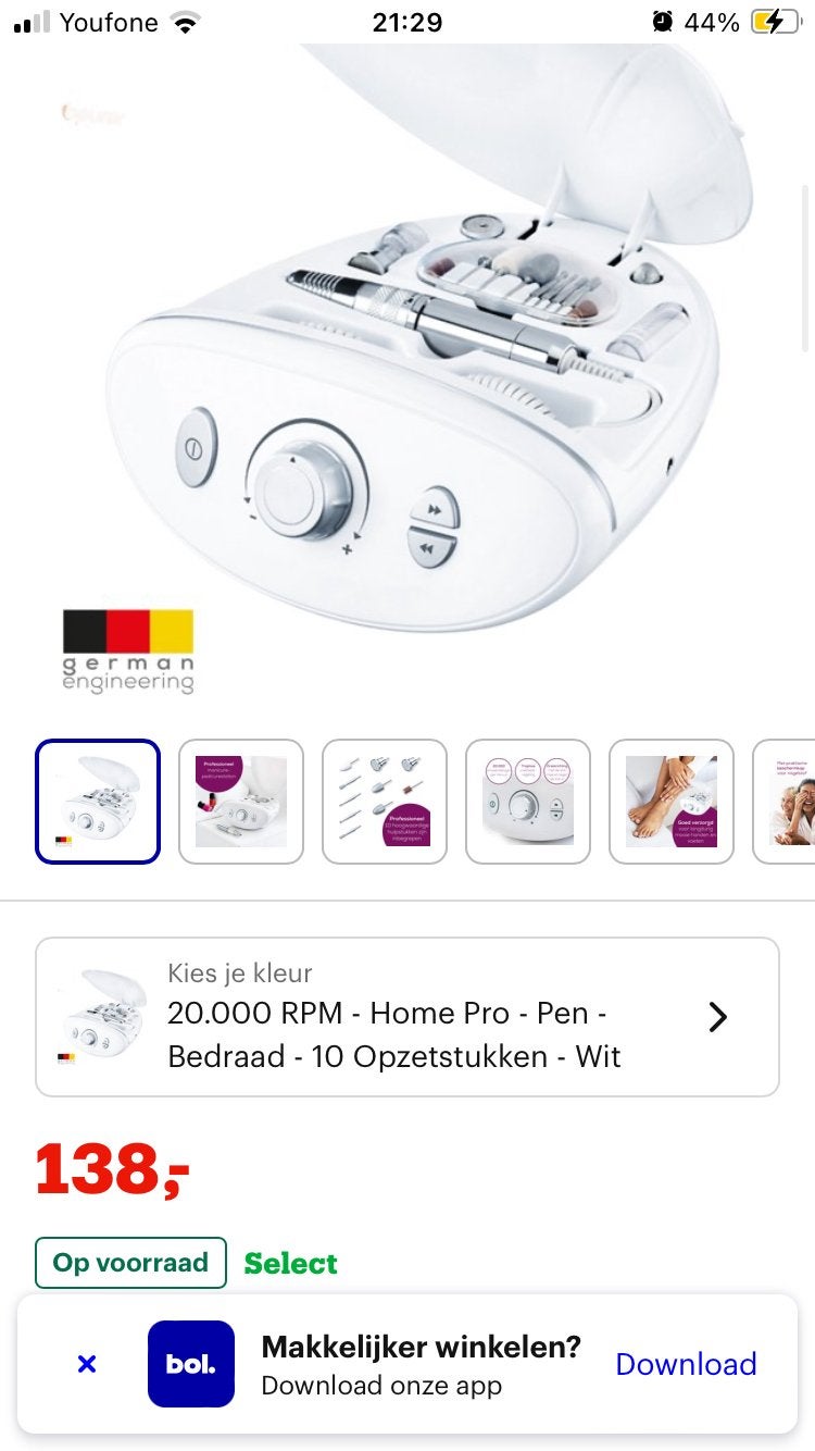 Witte Beurer MP100 manicure-/pedicureset nieuw!, Witgoed en Apparatuur, Persoonlijke-verzorgingsapparatuur, Ophalen of Verzenden