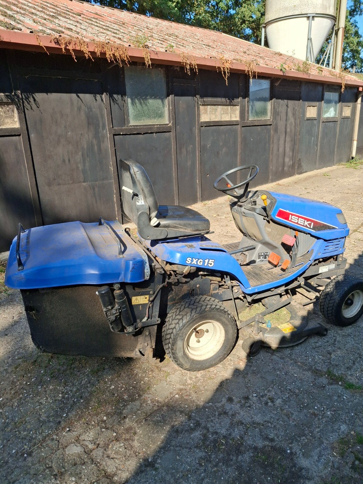 Iseki SXG15 Zitmaaier - diesel, Goede Staat, Tuin en Terras, Grasmaaiers, Ophalen, Cirkelmaaier, Gebruikt, Opvangbak