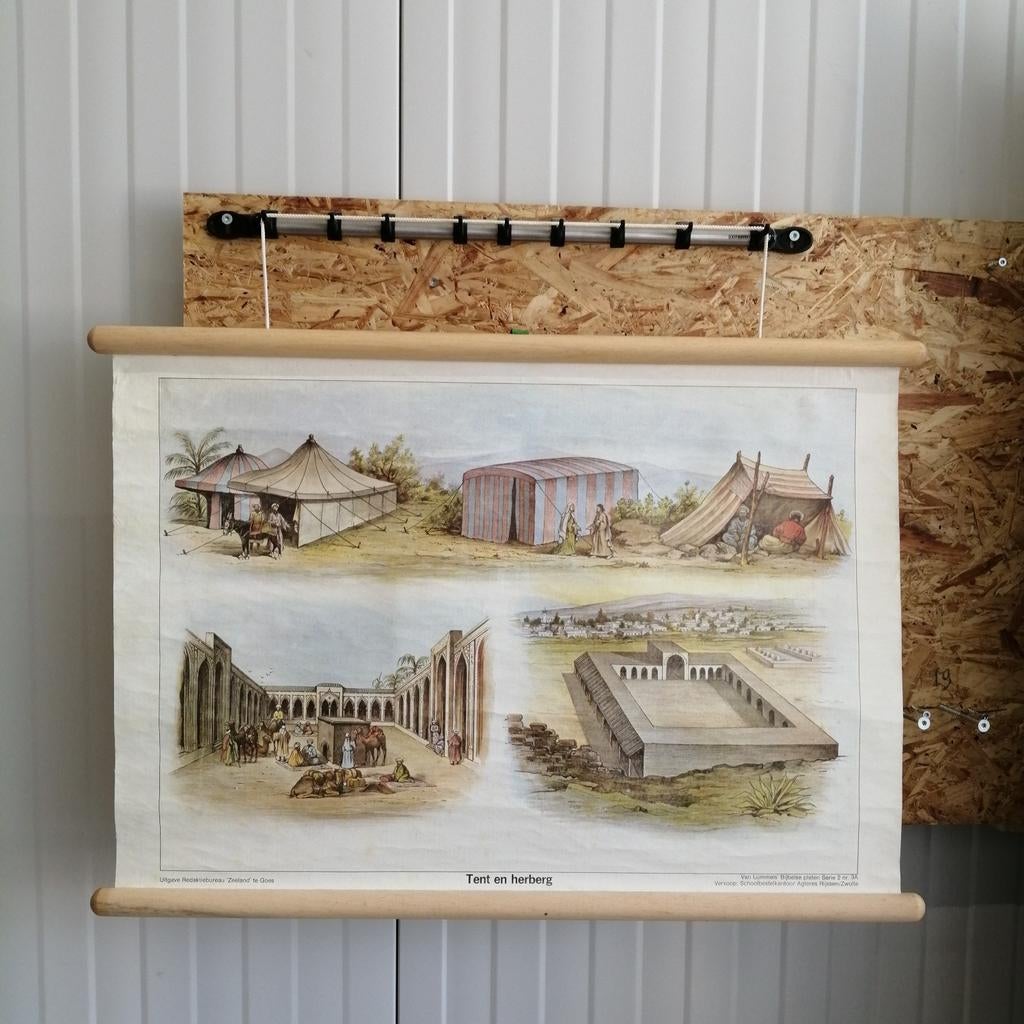 Schoolplaat: Tent en Herberg, Ophalen of Verzenden, Geschiedenis