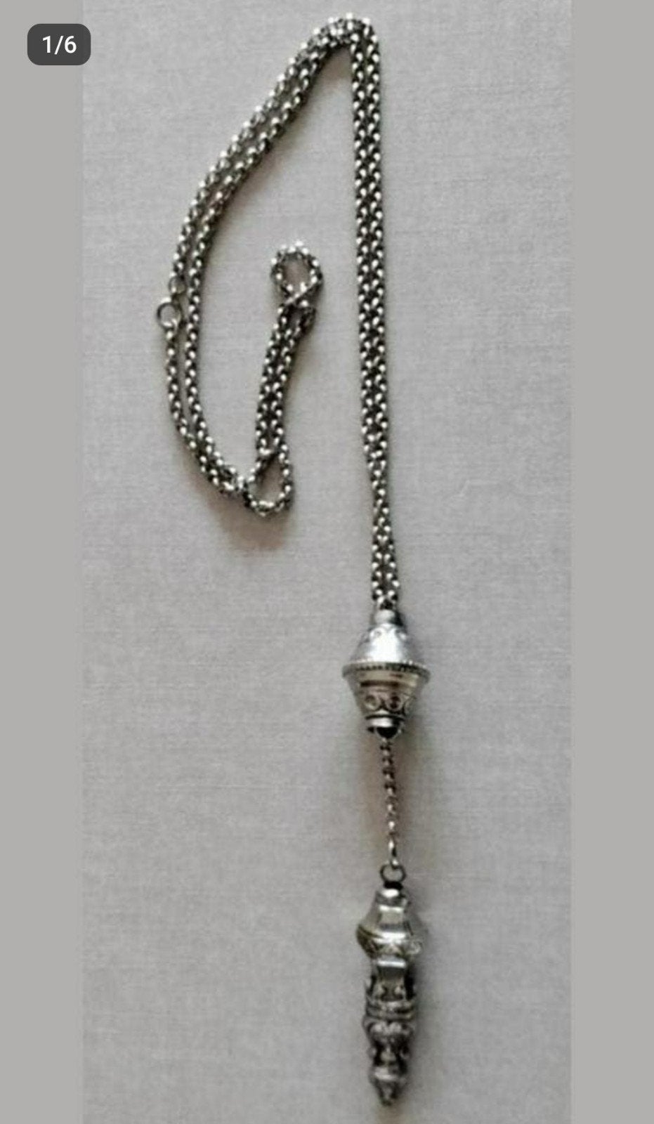 JasseronKetting,Breipendop,Zilver,835,lengte 44 cm,Kerk4 cm,, Ophalen of Verzenden, Zo goed als nieuw, Zilver, Overige materialen
