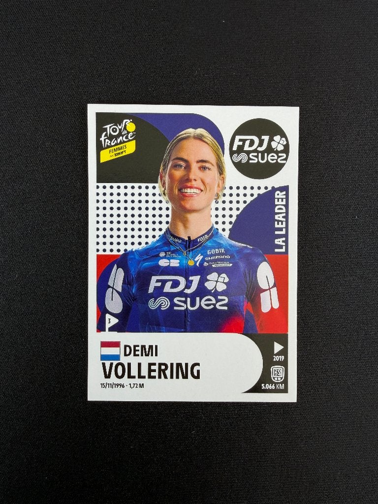 Demi Vollering Panini Tour de France 2025 Sticker FDJ SUEZ, Verzenden, Zo goed als nieuw, Overige sporten, Poster, Plaatje of Sticker