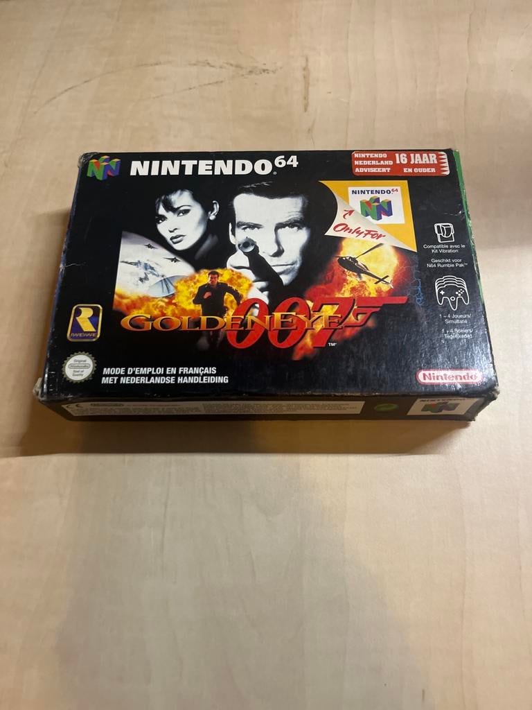 GoldenEye 007 N64 - Compleet met doos en handleiding, Gebruikt, Shooter, Eén computer, Ophalen of Verzenden