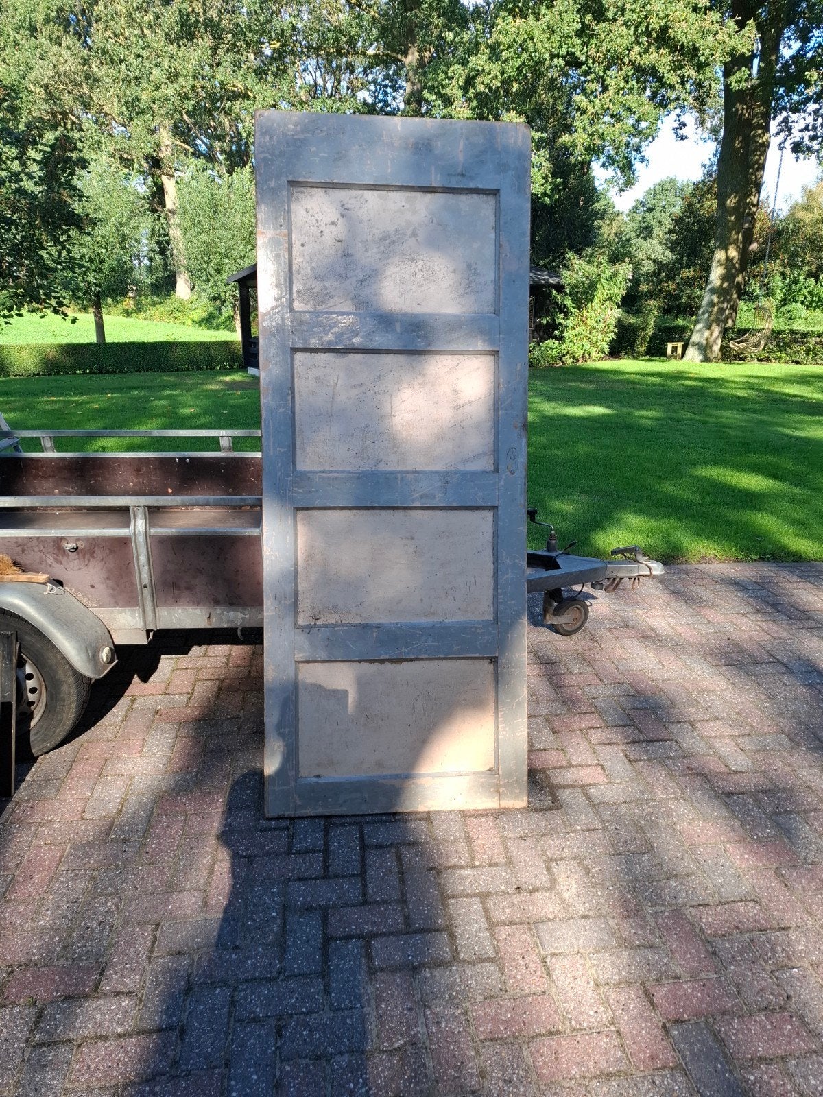 4 vaks paneeldeur, Ophalen, Gebruikt, Binnendeur, 200 tot 215 cm
