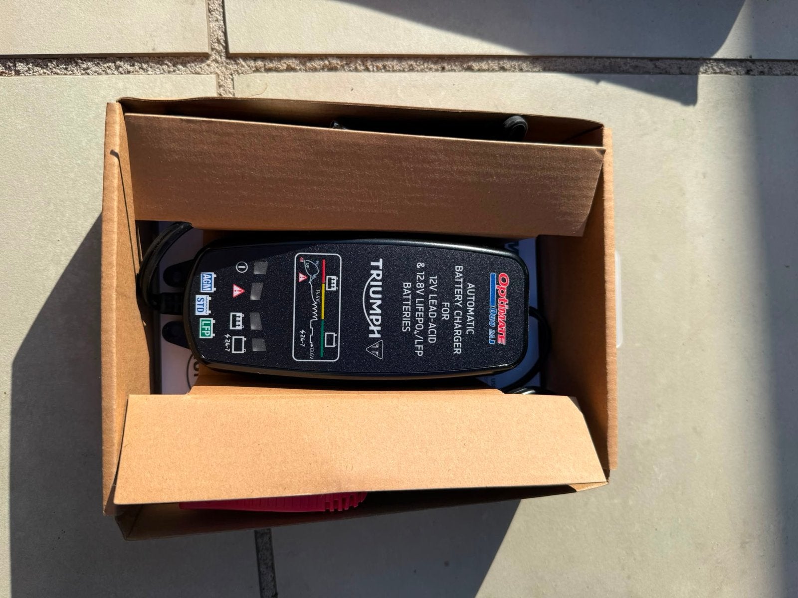 Triumph Optimate Duo 2A Acculader - Nieuw in doos, Ophalen of Verzenden, Nieuw
