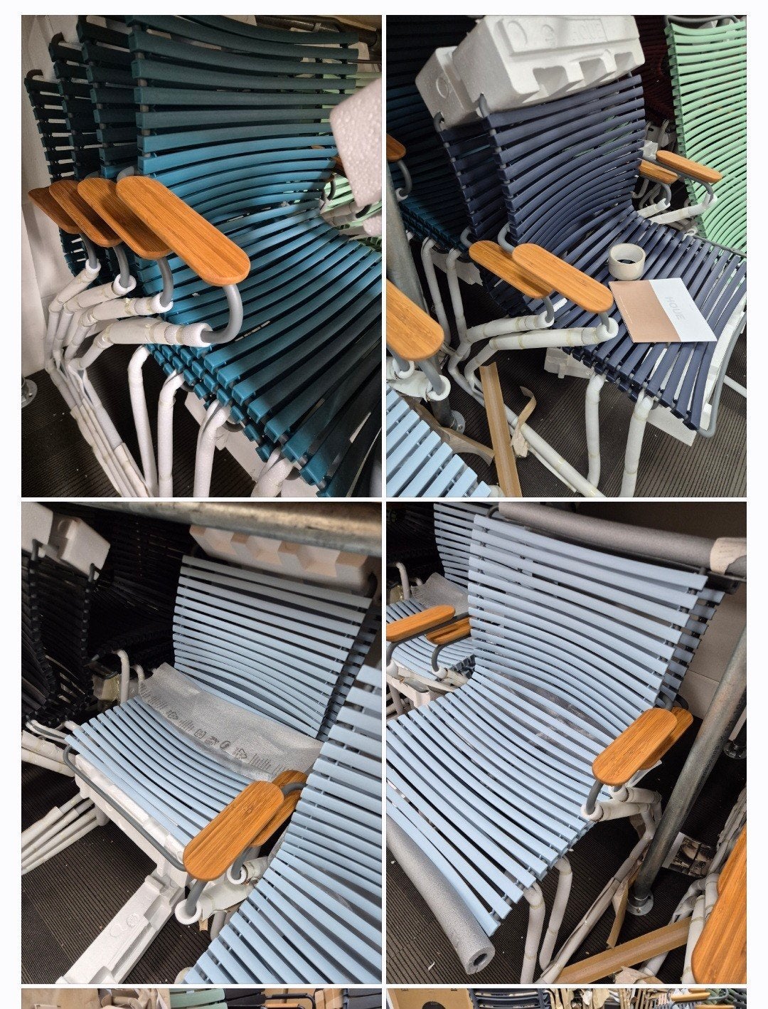 Nieuwe houe click armstoelen div kleuren Prijs p/st, Ophalen, Nieuw, Hout