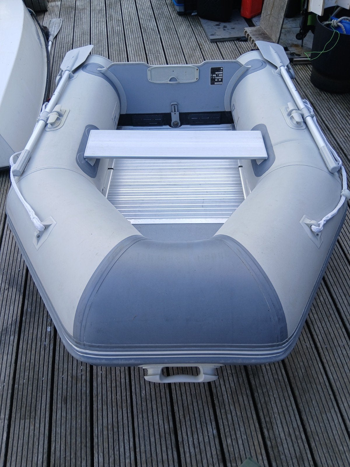 Te koop Rubberboot Rubb 230 pro, grijs, Ophalen, Zo goed als nieuw, Afdekzeil, Aluminium