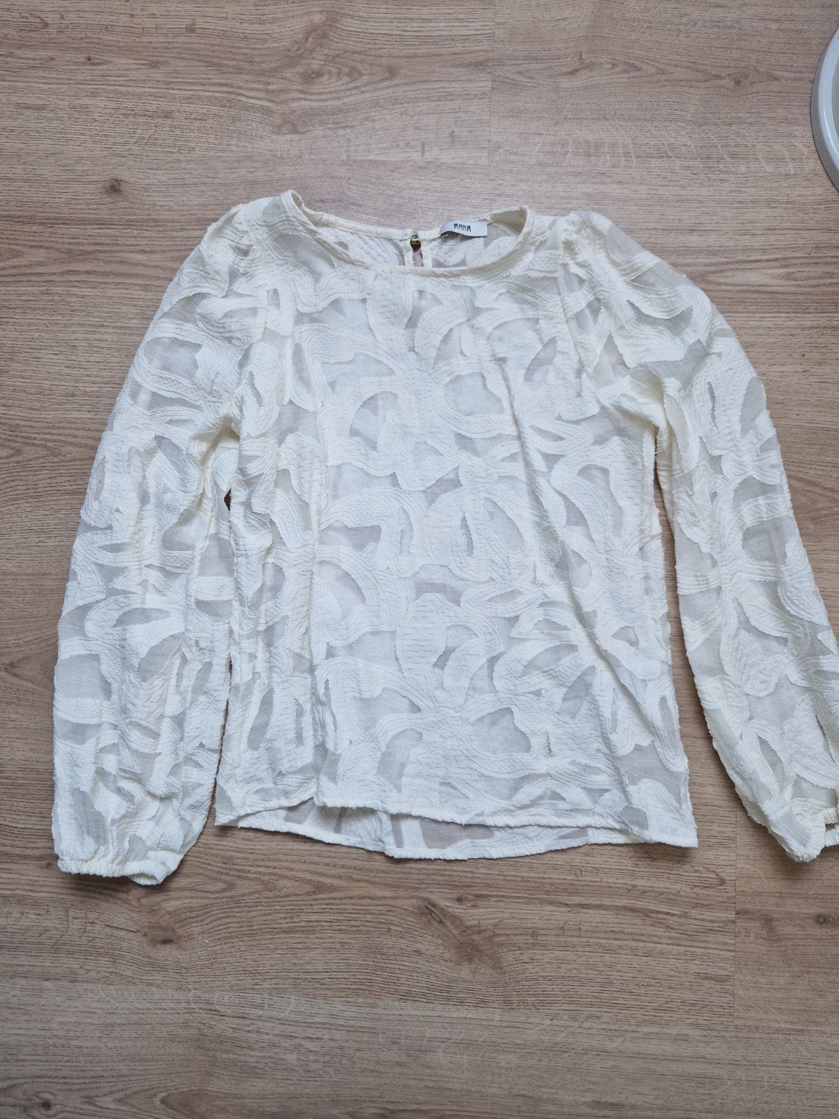 Anna van Toor blouse broderie ecru maat xs, Kleding | Dames, Anna van Toor, Beige, Ophalen of Verzenden, Zo goed als nieuw