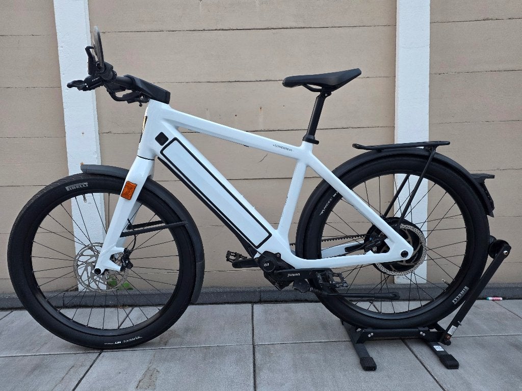 Stromer ST3 L Pearl White Pinion 983wh speedpedelec 45kmh, Fietsen en Brommers, Elektrische fietsen, Ophalen, Zo goed als nieuw