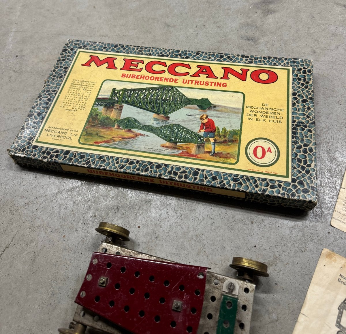 Vintage Meccano Bouwset uit de jaren '30 - Compleet met doos, Ophalen of Verzenden