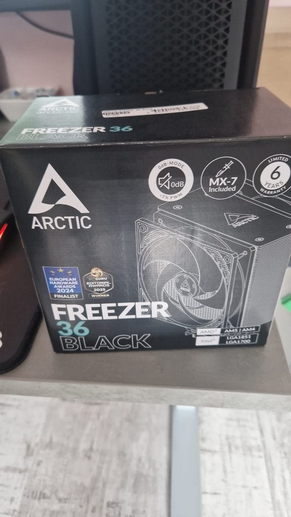 Arctic freezer 36 Black (nieuw in de doos ongebruikt), Computers en Software, Computerkoelers, Nieuw, Luchtkoeling, Ophalen of Verzenden