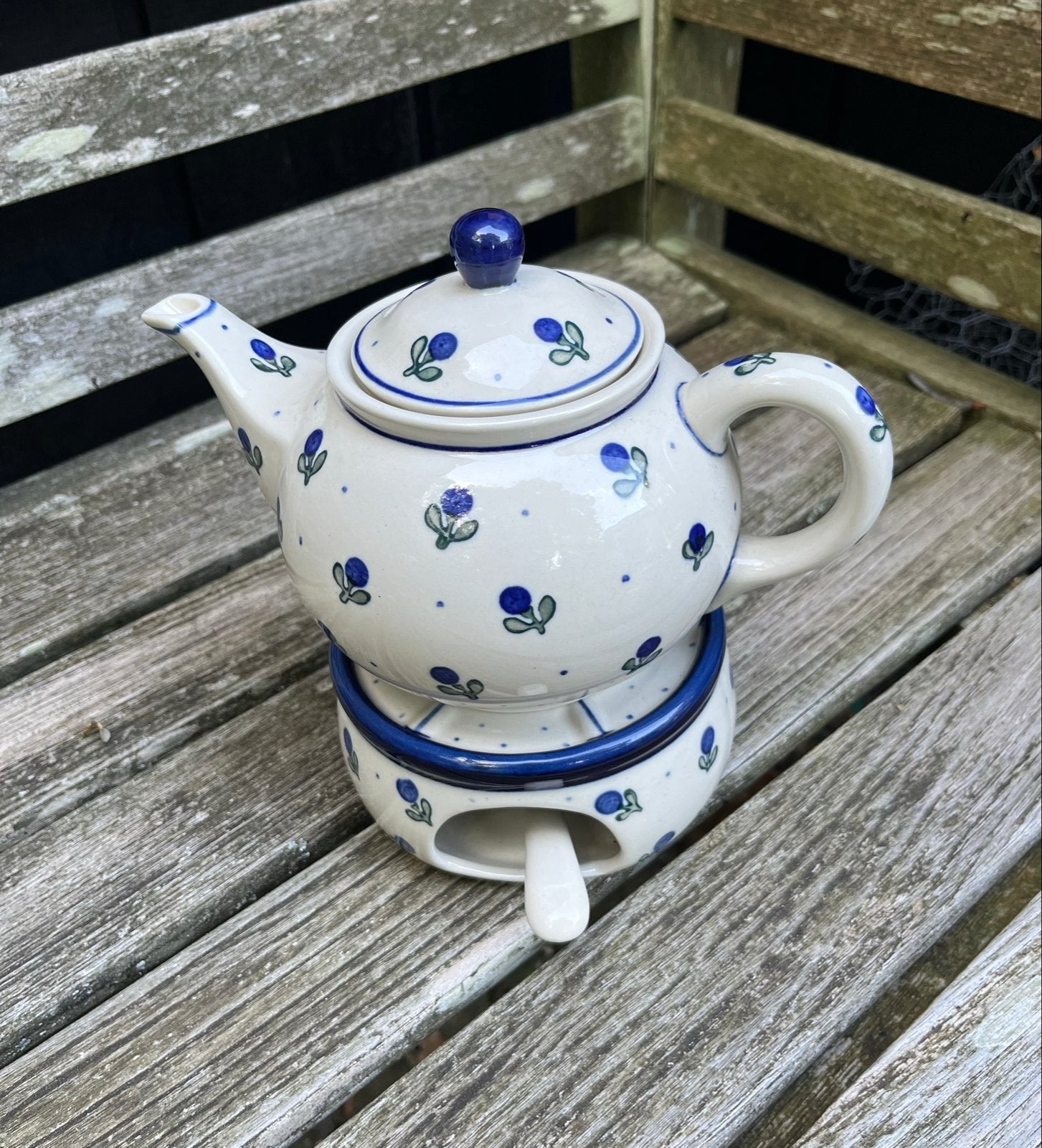 Bunzlau Castle Theepot (900 ml) met theelicht, Overige merken, Ophalen of Verzenden, Zo goed als nieuw, Aardewerk