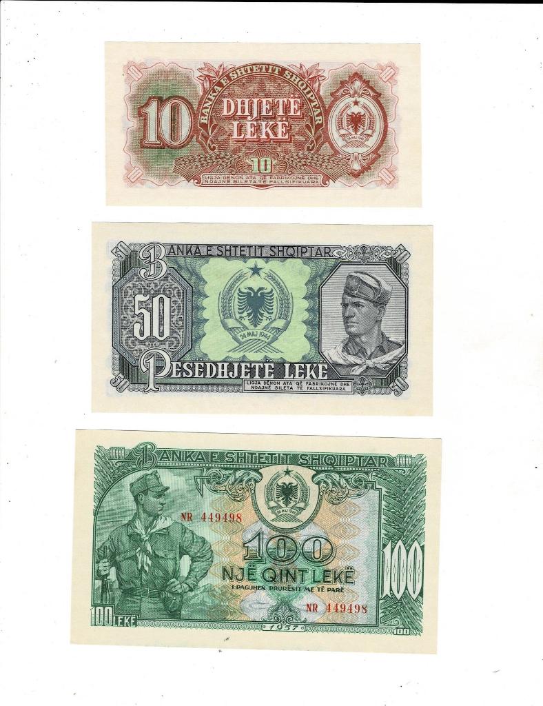 Albania, serie 5 x UNC 1957, Verzenden, Overige landen