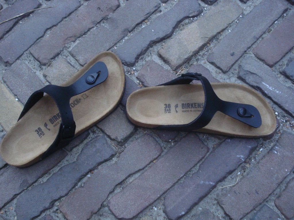 BIRKENSTOCK GIZEH ZWART NIEUW 38 NU GRATIS VERZENDING POST, Slippers, Zwart, Nieuw, Ophalen of Verzenden