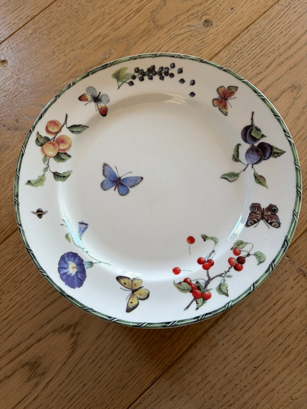 6 Ontbijtbordjes Janneke Brinkman Fruit&Flowers, Nieuw, Ophalen of Verzenden, Bord(en), Overige stijlen