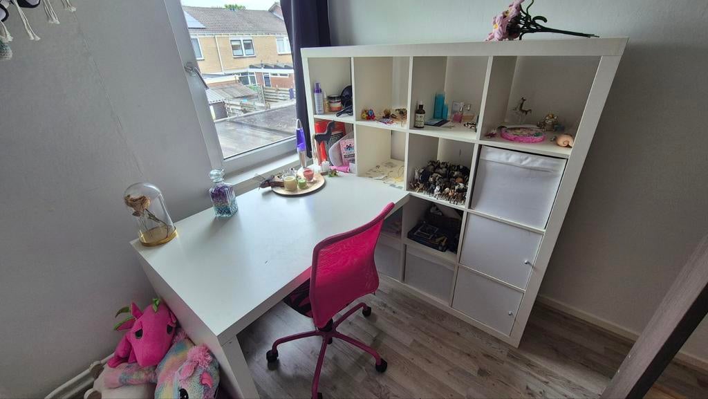 Kast met bureau van Ikea, Ophalen, Opbergruimte, Gebruikt, Spaanplaat of MDF