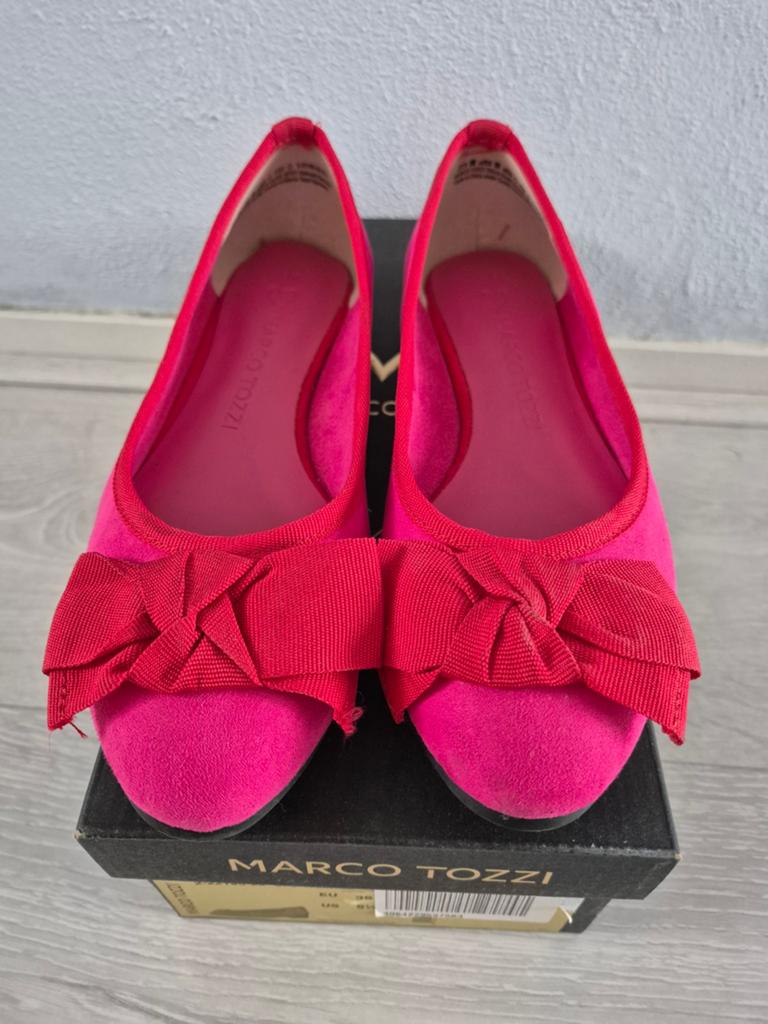 Marco Tozzi ballerina's maat 36, Marco Tozzi, Zo goed als nieuw, Roze, Ballerina's