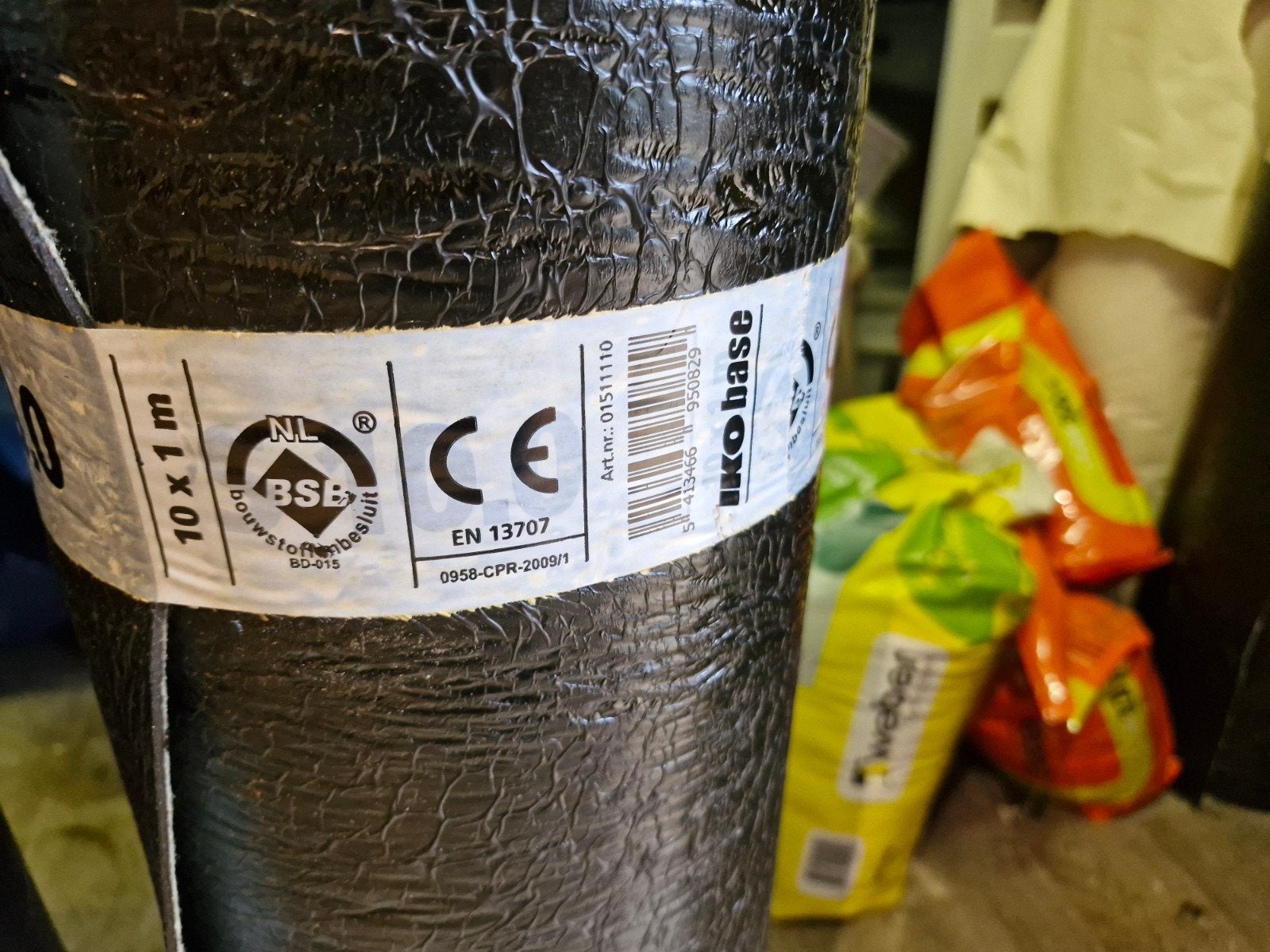 2de keus dakleer, Ophalen, Overige materialen, Zwart, Nieuw