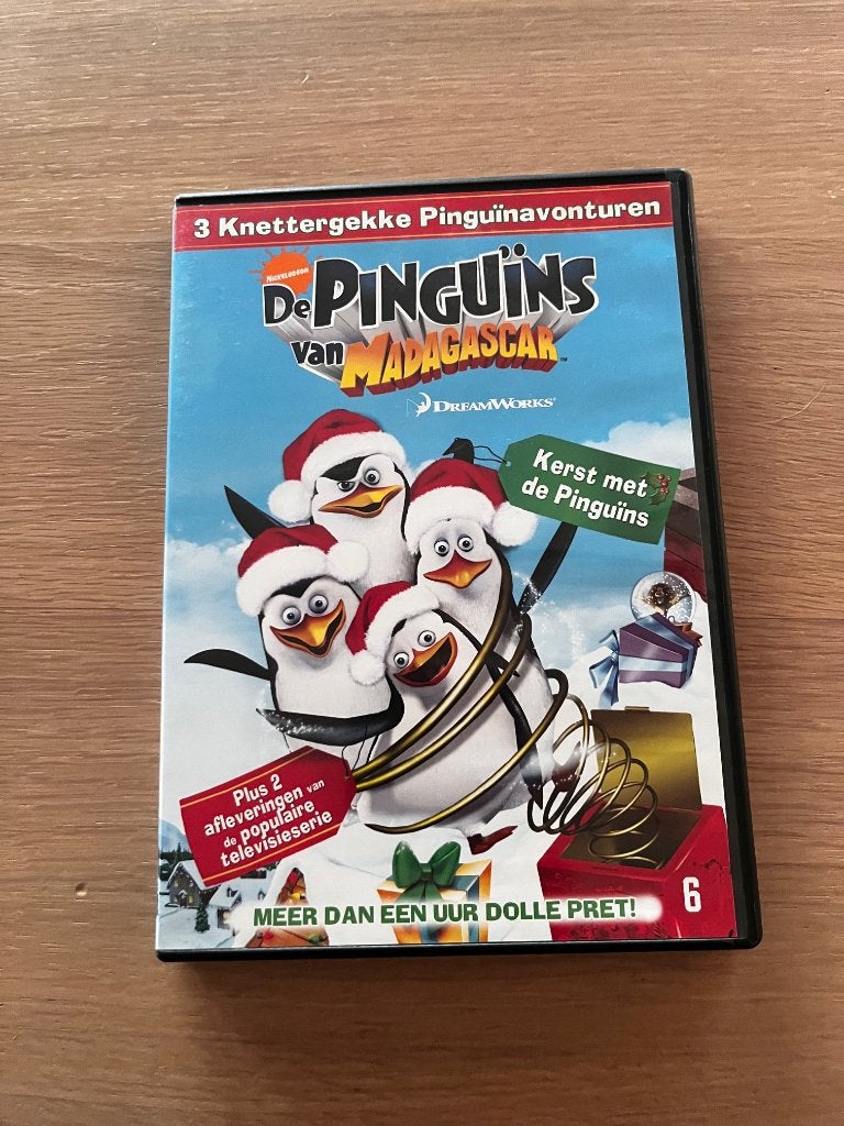 De pinguins van madagascar - Kerst met de pinguins - DVD, Alle leeftijden, Ophalen of Verzenden, Zo goed als nieuw, Amerikaans