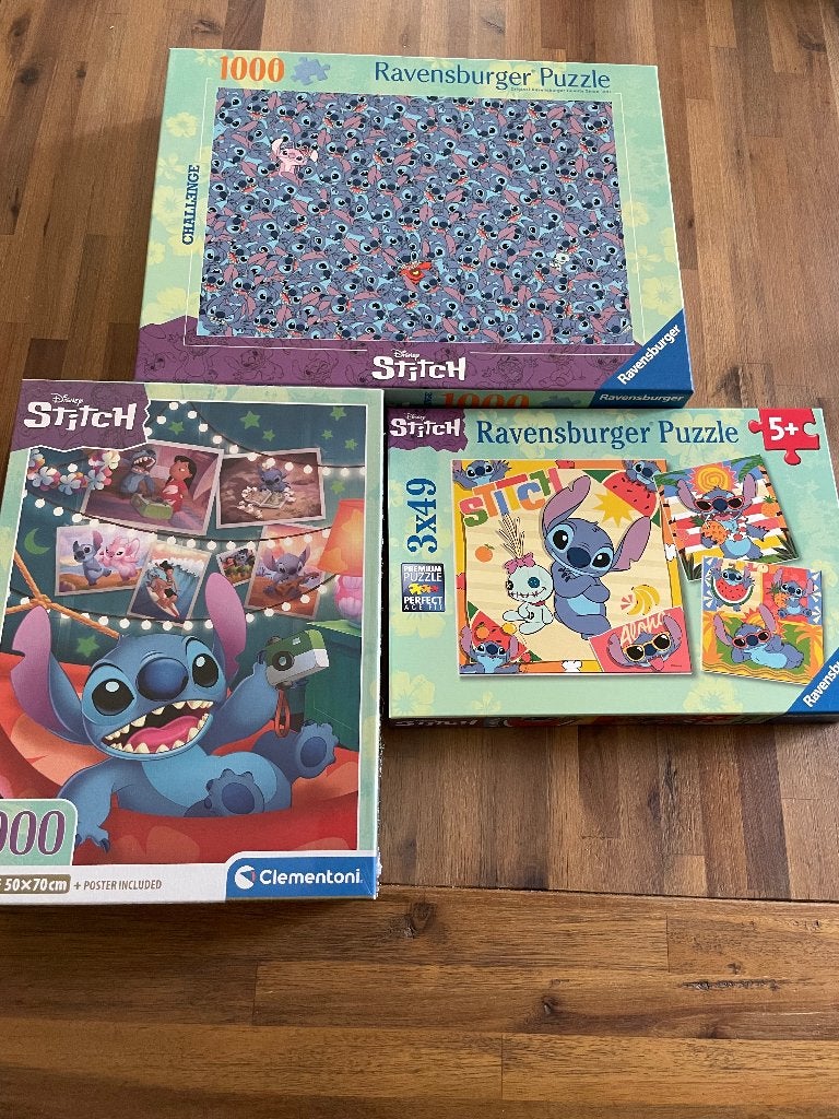 Puzzel pakket Stitch, Ophalen of Verzenden, Minder dan 500 stukjes, Nieuw, Legpuzzel