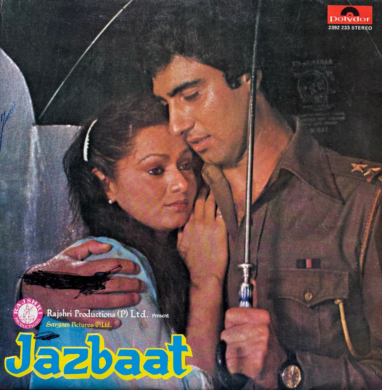 Jazbaat Bollywood Soundtrack LP - Bollywood Polydor Stereo, LP, Gebruikt, Verzenden, Originele persing