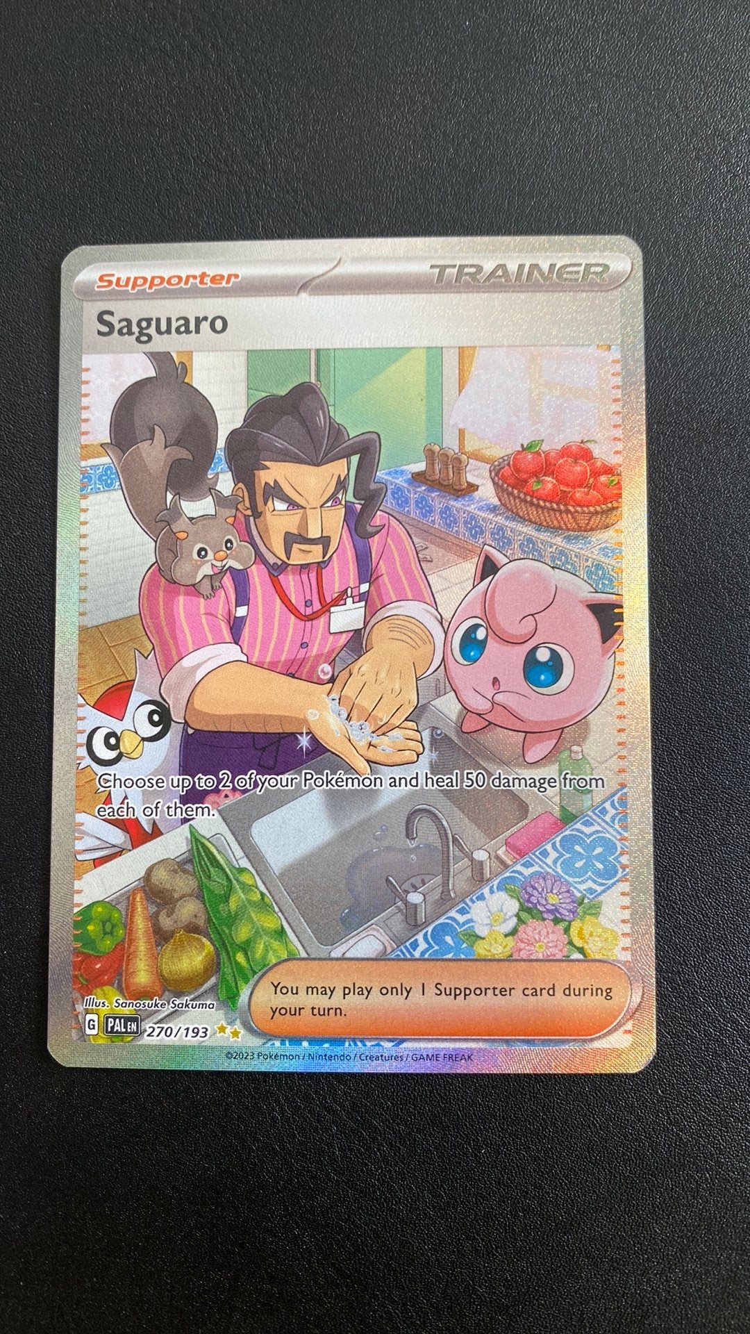 Pokemon saguaro 270 paldea evolved igglybuff, Ophalen of Verzenden, Zo goed als nieuw