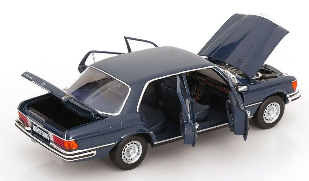 Norev 1:18 Mercedes Benz 350 SEL 1979 Hansa Blue, -, Nieuw, Norev, Ophalen of Verzenden