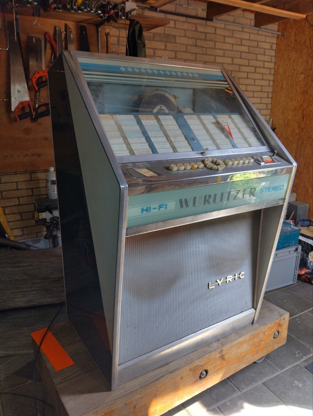 Wurlitzer Lyric 100 selecties. In originele mooie staat., Zo goed als nieuw, Wurlitzer, 1960 tot 1970, Ophalen