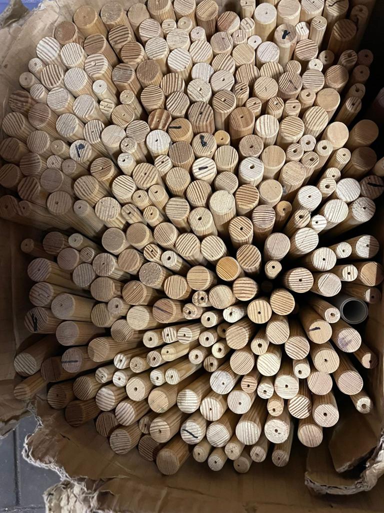 Dowling rods, Minder dan 3 m³, Ophalen