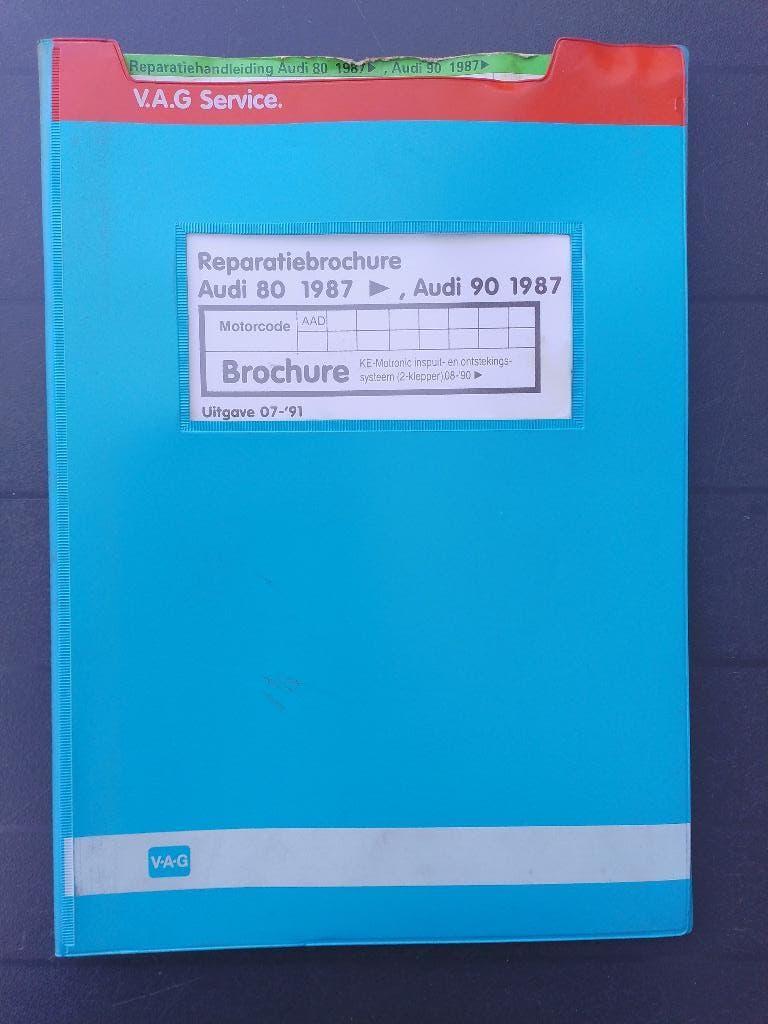 Werkplaatsboek Audi 80 B3 + Coupé 2.0 85KW KE-Motronic AAD, Ophalen of Verzenden, Gelezen, Audi