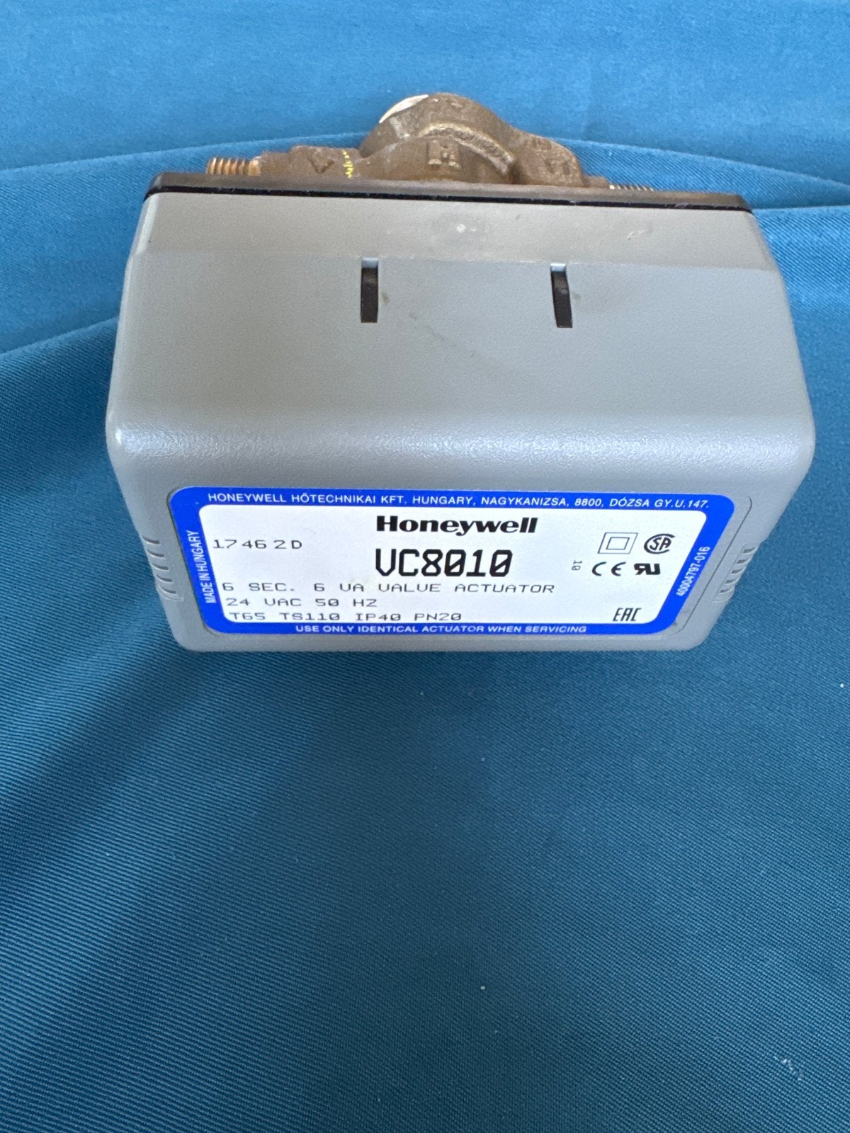 Honeywell UC8010 Klep actuator met messing klep, Ophalen, Gebruikt, Overige merken, Overige typen