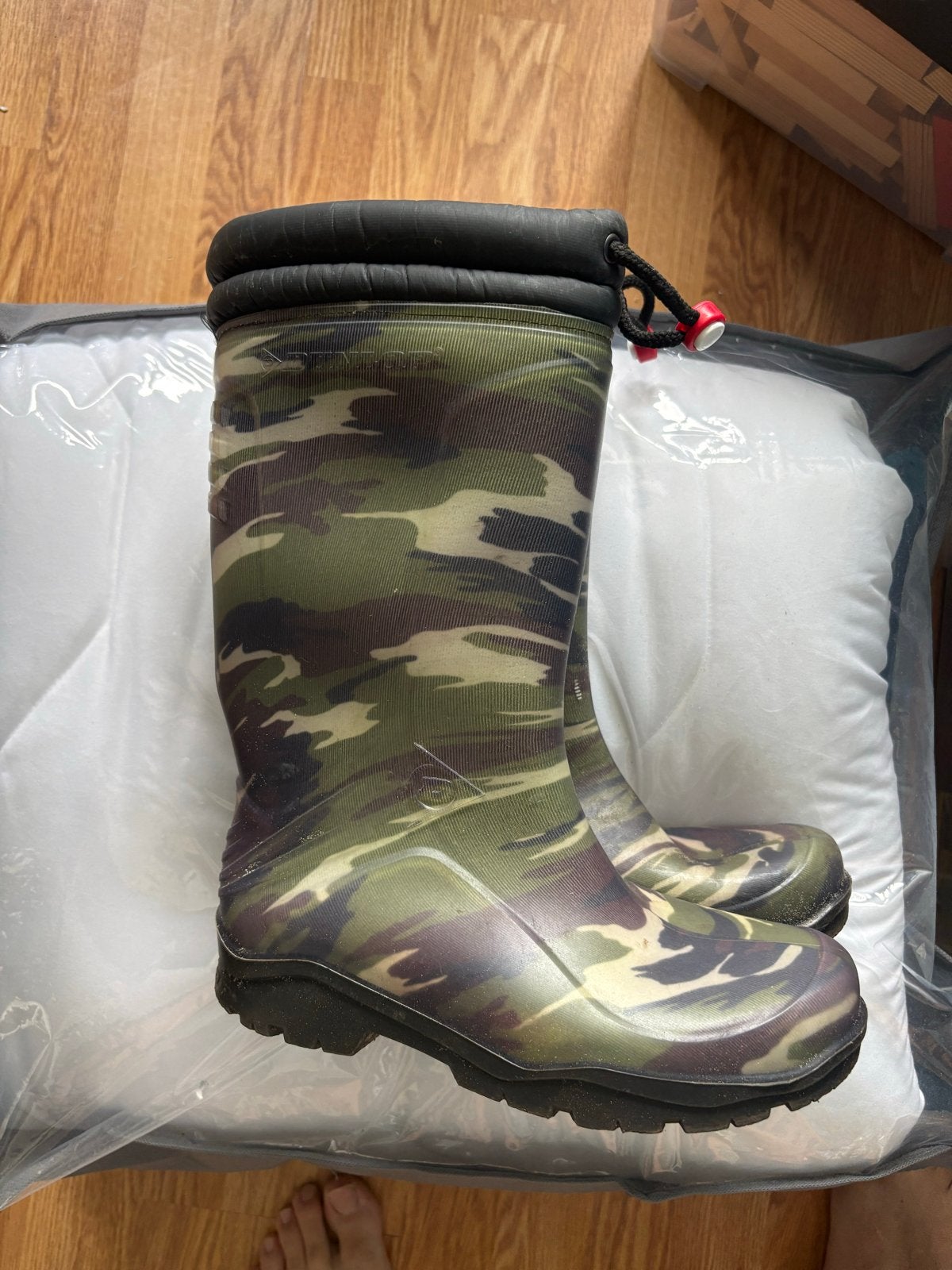 Camo Regenlaarzen - Maat 37, Kleding | Dames, Schoenen, Ophalen of Verzenden, Zo goed als nieuw, Groen, Regenlaarzen